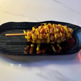 Corndog Coreano con Patatas Crujientes