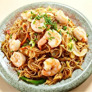 42.Fideos chinos con gambas