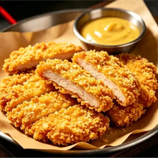 61.Pechuga de pollo frita