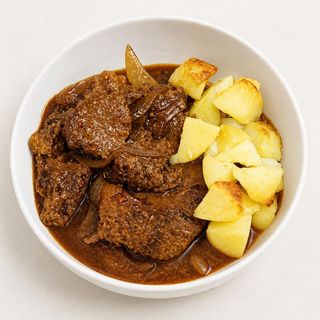 Roast Beef de Seitán con Guarnición