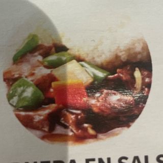 261 Ternera en Salsa Arroz blanco