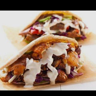 Doner kebab con Queso