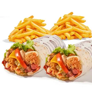 Promo Dúo Wrapper Clásico + Patatas