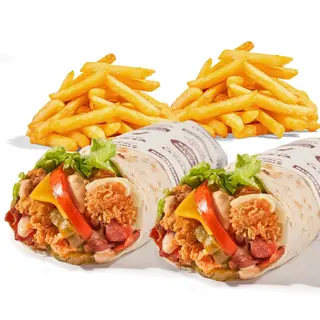 2 Wrappers Originales + 2 patatas