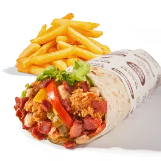 Wrapper BLT (Bacon) con Patatas