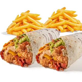 2 Wrappers chingones + 2 patatas