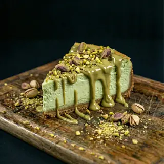 Tarta De Queso Y Pistacho - Porción