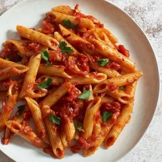 Macarrones con verdura tariyaki