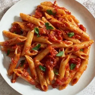 Macarrones al pesto