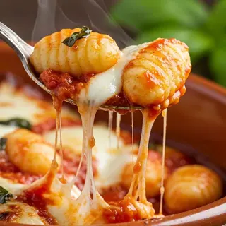 Gnocchi a la boloñesa
