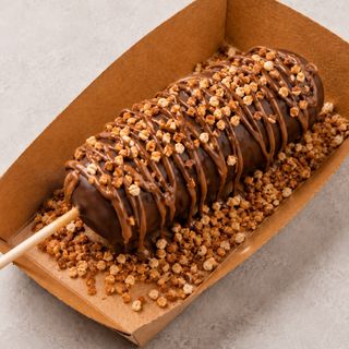 Chocoplátano De Chocolate Negro Y Almendra