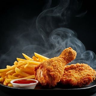 Alitas con patatas