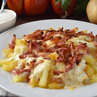 French fries with Bacon
