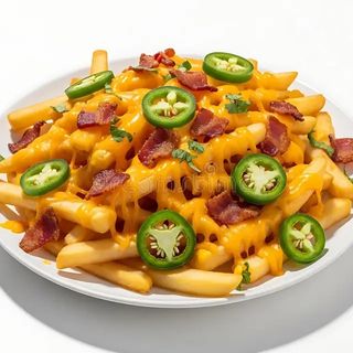 French Fries with Bacon and Jalapeno