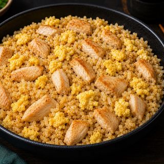 Egg Fried Rice with Chicken