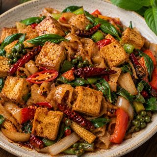 Pad Kee Mao con Tofu