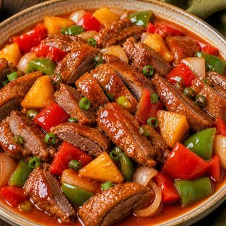 Curry Agridulce con Pato