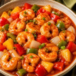 Curry Agridulce con Langostino