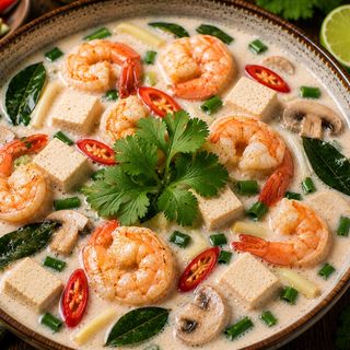 Sopa Tom Kha con Langostino