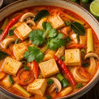 Sopa Tom Yam con Tofu
