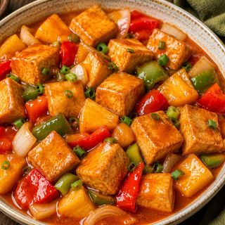 Curry Agridulce con Tofu