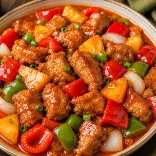 Curry Agridulce con Cerdo