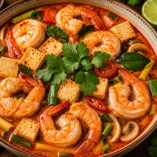 Sopa Tom Yam con Langostino