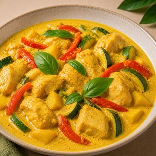 Curry Amarillo con Pollo