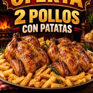 OFERTA 2 POLLOS ASADOS + Patatas