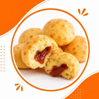 Almojábana con queso y guayaba (1 Ud.)