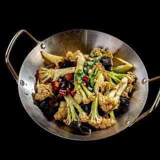 Coliflor Ecológica Servida En Wok