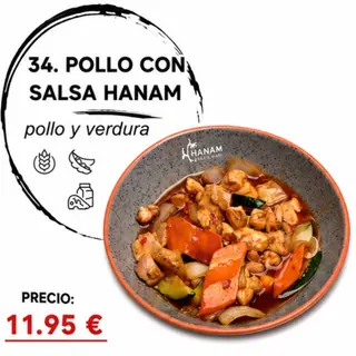 34. Pollo Con Salsa Hanam