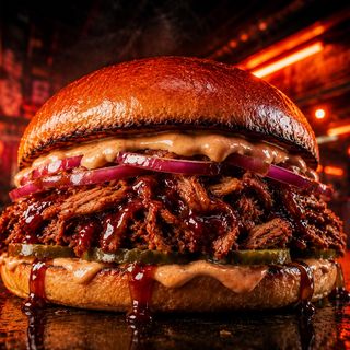 Burger Pulled Pork BBQ