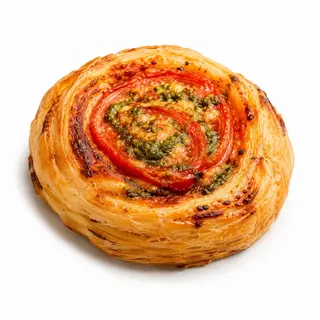 Caracola tomate y pesto
