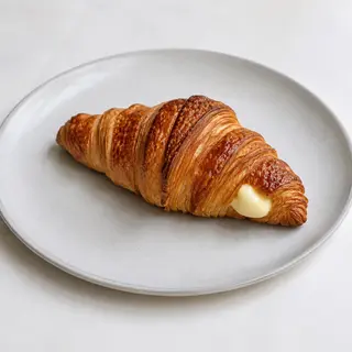Croissant chocolate blanco
