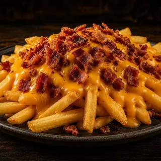 Patatas con Cheddar y bacon