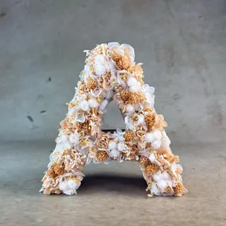 Letra Flores Preservadas "A"