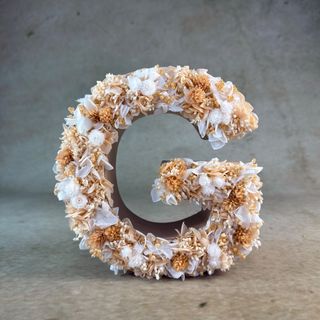 Letra Flores Preservadas "G"