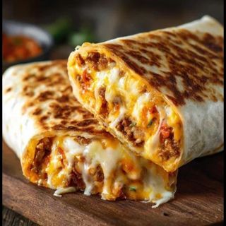 Kebab Con Patatas, Queso Y Cebolla