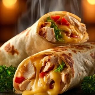 Pollo Con Patatas, Queso Y Cebolla