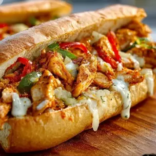 Bocadillo de pollo picante