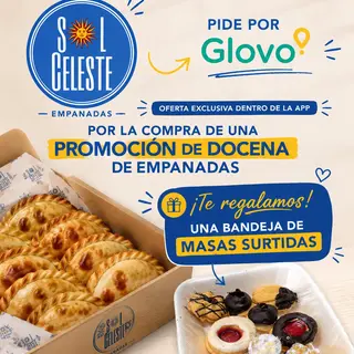 Promo de empanadas (12uds.) + REGALO bandejita masas surtidas