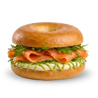 Bagel De Salmón Y Aguacate