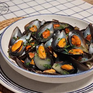 Mejillon con salsa de ostras