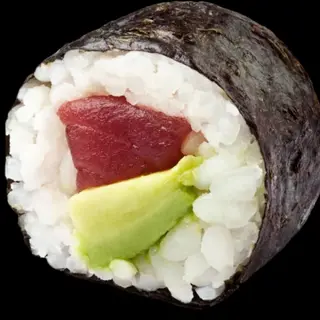 Rollo california de aguacate y atún (8 uds.)