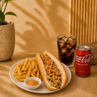 Menú Bocadillo con Patatas y bebida