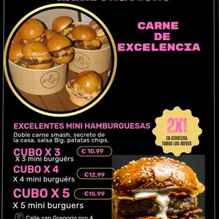 Mini hambuegues X4
