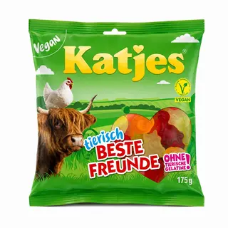 Katjes Gominolas de FrutaTierisch Beste Freunde