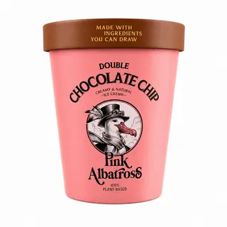 Pink Albatross – Helado Doble Chocolate Chip (480ml)