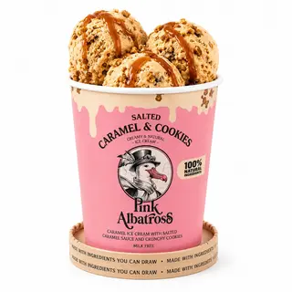 Helado de Caramelo Salado & Cookies